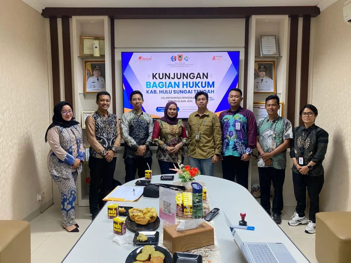 Bagian Hukum Setda HST Koordinasi ke Biro Hukum untuk Tingkatkan Kualitas Pendokumentasian Hukum 