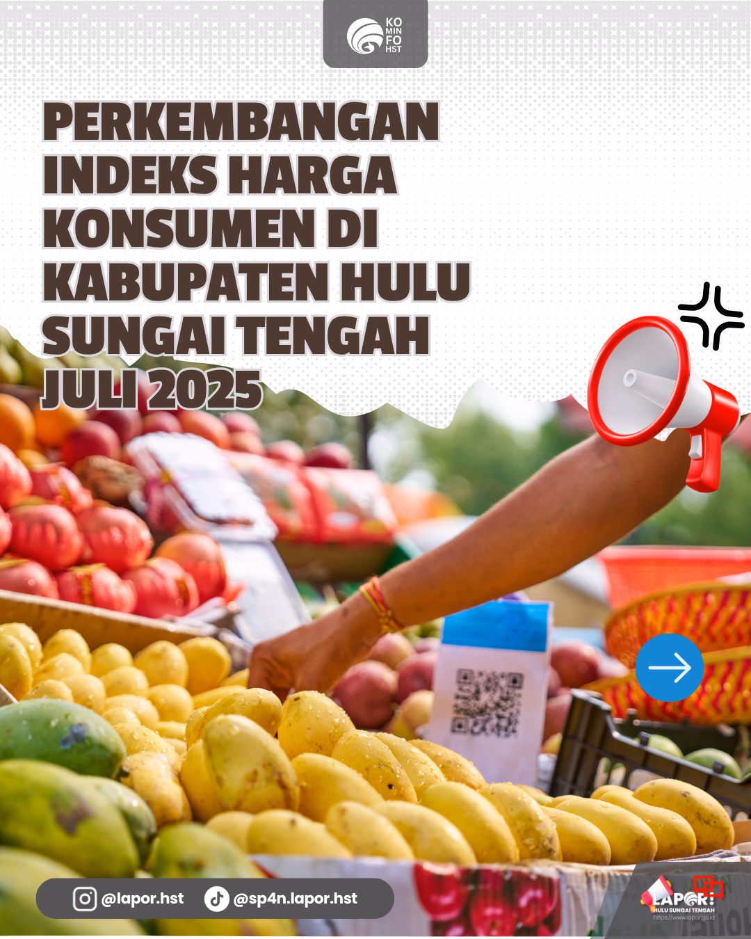 Preview infografis: Perkembangan Indeks Harga Konsumen di Kabupaten Hulu Sungai Tengah Juli 2025