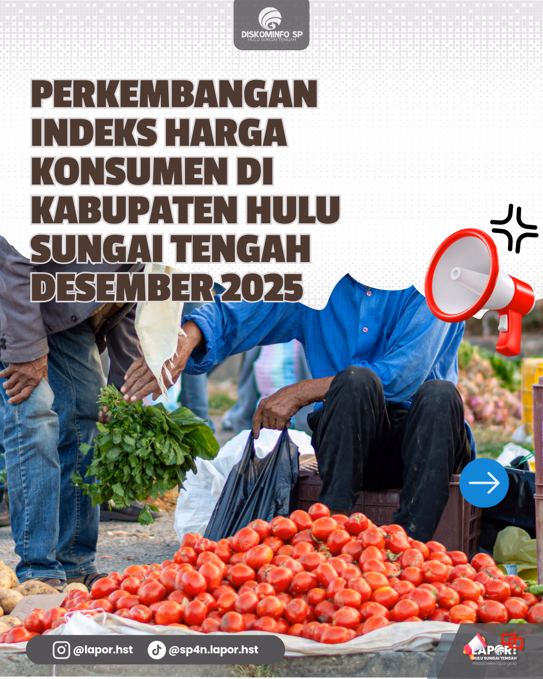 Preview infografis: Perkembangan Indeks Harga Konsumen di Kabupaten Hulu Sungai Tengah Desember 2025